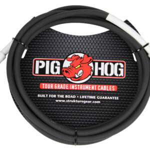 Pig Hog PH10 10′ 1/4″ to 1/4″ High Performance 8mm Instrument Cable 196504 Accessories Digital DJ Gear