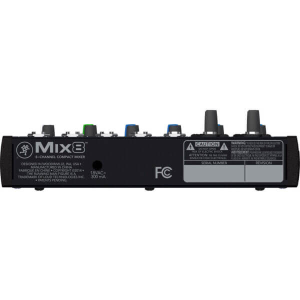 Mackie Mix8 8-Channel Compact Mixer with 2 MIC Pre Amps 242700 Brands Digital DJ Gear