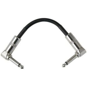 Strukture 6″ Right Angle 1/4″ Guitar Pedal Instrument Jumper Patch Cable 199792 Accessories Digital DJ Gear
