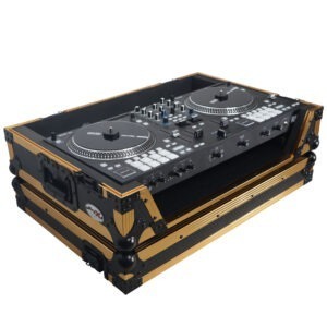 ProX XS-RANEONE-WFGLD Rane ONE Flight Case w/ Wheels & 1U Rack Gold/Black 1280073 DJ Gear Digital DJ Gear