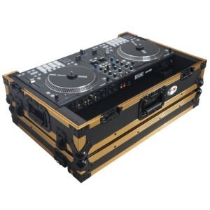 ProX XS-RANEONE-WFGLD Rane ONE Flight Case w/ Wheels & 1U Rack Gold/Black 1280074 DJ Gear Digital DJ Gear