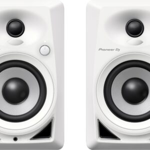 Pioneer DJ DM-40 4-inch compact active monitor speaker pair (white) 1192093-scaled Recording Digital DJ Gear