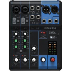 Yamaha MG06 6-input Stereo Mixer 1306568 Live Sound Digital DJ Gear