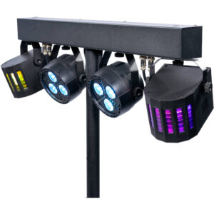 ColorKey CKU-3020 PartyBar Go Compact, All-in-One, Battery Powered Lighting Package 1306996 Lighting Digital DJ Gear