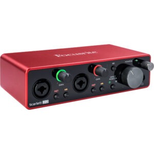 Focusrite Scarlett 2i2 2×2 USB Audio Interface 3rd Gen for Singer/Songwriters 1308797 Recording Digital DJ Gear