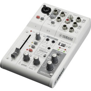 Yamaha AG03MK2 3-Channel Mixer & USB Audio Interface (White) 1312374 Recording Digital DJ Gear