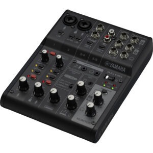 Yamaha AG06MK2 6-Channel Mixer and USB Audio Interface (Black) 1312377 Recording Digital DJ Gear
