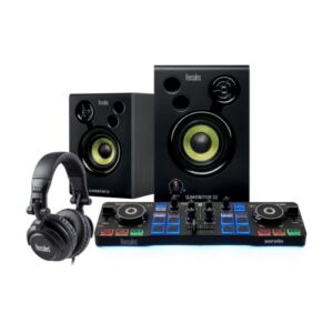 Hercules DJ Starter Kit w/ Starlight DJ Monitor 32 HDP DJ M40.1 & Serato DJ Intro Open Box 1265633 Clearance Digital DJ Gear