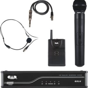 CAD GXLUHBK UHF Dual Channel Handheld/Bodypack Wireless Microphone System B-Stock 1313943 Clearance Digital DJ Gear