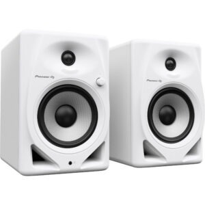 Pioneer DJ DM-50D Active 5″ Desktop Monitor/DJ Speakers White 1314730 Recording Digital DJ Gear