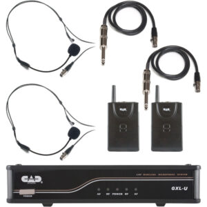 CAD GXLUBBL 2-Channel UHF Wireless System with 2 Bodypack Transmitters B-Stock 1317304 Clearance Digital DJ Gear