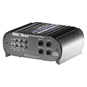 ART DUALZDirect Dual Professional Passive Hum Reducing Versatile Direct Box 1018244 Live Sound Digital DJ Gear
