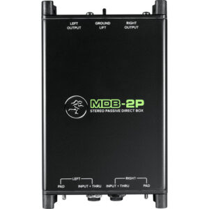 Mackie MDB-2P Dual Mono/Stereo Passive Direct Box for Studio/Live Applications 1144472 Live Sound Digital DJ Gear