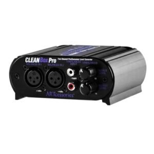 ART CleanBox Pro 2-Ch Stereo Level Converter & Hum Eliminator Pro Live/Studio 1169479 Live Sound Digital DJ Gear