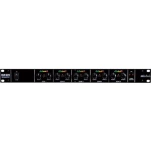 ART MX225 5-Channel Rack Mount Remote Volume Control Zone Distribution Mixer 1169848 Live Sound Digital DJ Gear