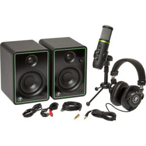 Mackie Creator Bundle 3″ Multimedia Monitors, USB Microphone, & Headphones 1192745 Recording Digital DJ Gear
