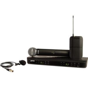 Shure BLX1288/W85 Dual-Channel Wireless Combo Lavalier & Handheld Mic System H9 1202146 Live Sound Digital DJ Gear