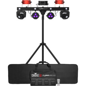 Chauvet DJ GigBAR Move + ILS 5-in-1 Lighting System with Moving Heads, Pars, Derbys, Strobe, and Laser Effects 1322604 Lighting Digital DJ Gear