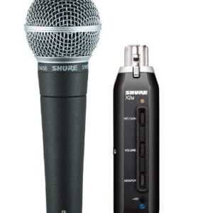 Shure X2u XLR to USB Microphone Signal Adapter and SM58 Microphone Bundle 196557 Live Sound Digital DJ Gear
