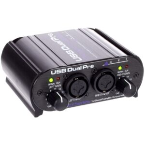 ART USB Dual Pre Battery Powered USB Preamp/Interface w/ 2 x XLR/TRS Inputs 242182 Recording Digital DJ Gear