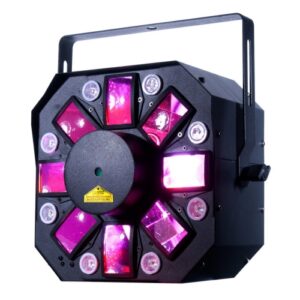 American DJ STINGER II 3-in-1 Moonflower, Laser, and Strobe UV Multi-effect Light 1170140 Lighting Digital DJ Gear