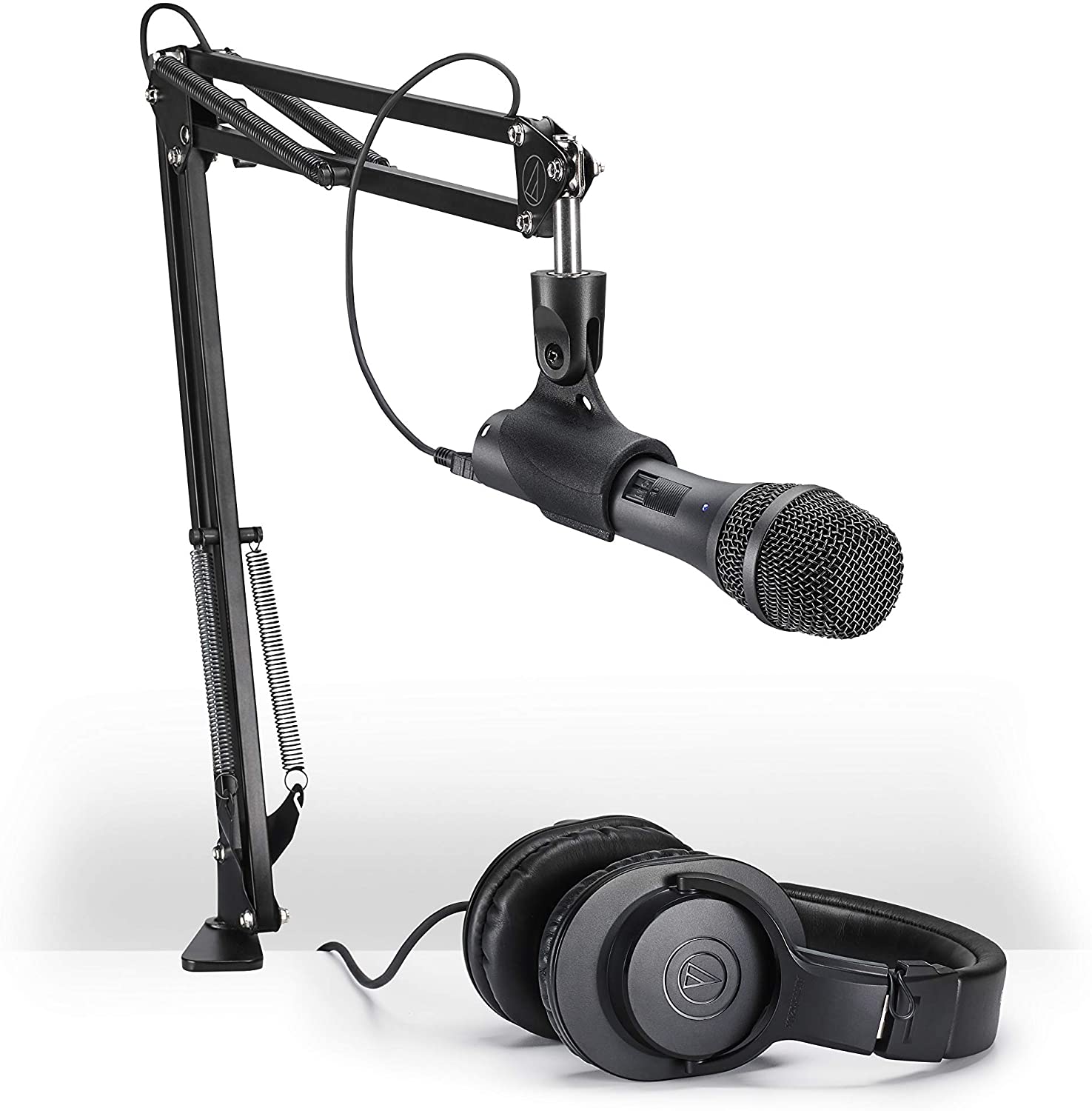 Audio-Technica AT2005USB Microphone Pack w/ ATH-M20x, Boom & Mini-USB Cable 1188664 Recording Digital DJ Gear