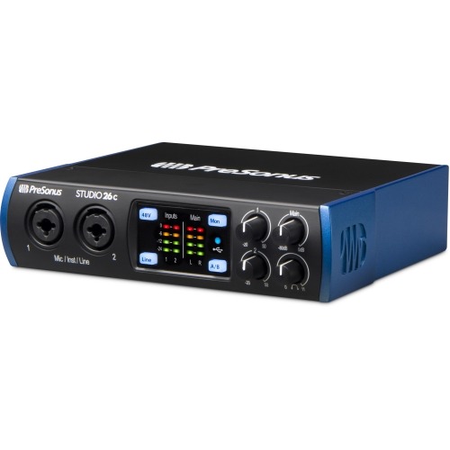 PreSonus Studio 26c 2×4, 192 kHz, USB-C™ Compatible Audio Interface 1250154 Recording Digital DJ Gear