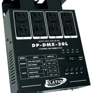 American DJ DP-DMX20L 4-Channel DMX Dimmer Pack 204656 Lighting Digital DJ Gear