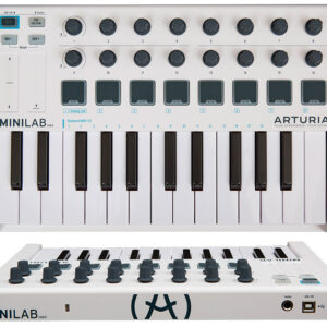 Arturia Minilab MKII with 25 Slim-Keys, RGB pads, Analog Lab & Ableton Live Lite 428891 Recording Digital DJ Gear