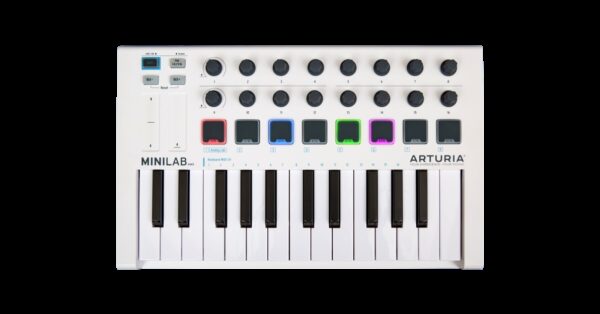 Arturia Minilab MKII with 25 Slim-Keys, RGB pads, Analog Lab & Ableton Live Lite 428892 Recording Digital DJ Gear