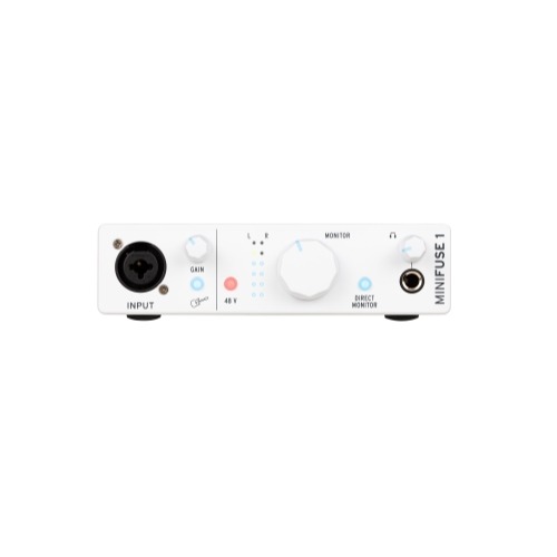 Arturia MiniFuse 1 White 1x Combo Input USB-C Audio Interface 1262786 Recording Digital DJ Gear