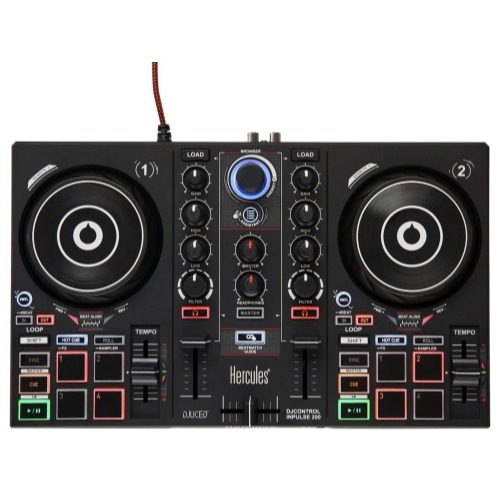 Hercules DJ Control Inpulse 200 DJ Controller w/ Built-in Soundcard & IMA 1154667 Black Friday Digital DJ Gear