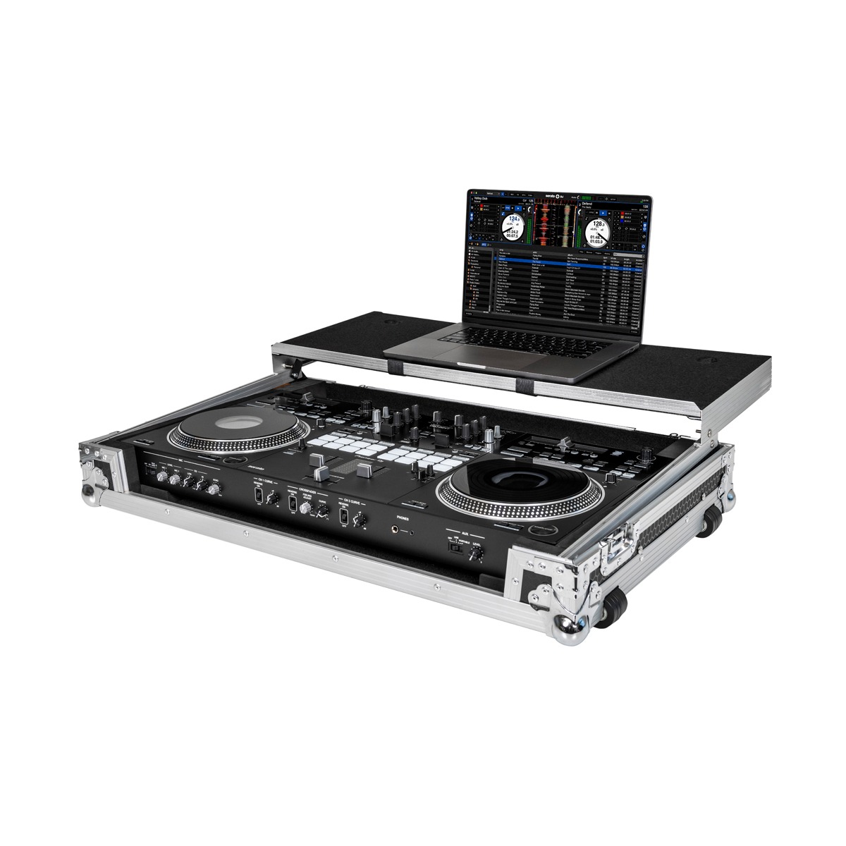 Headliner HL10008 Flight Case w/ Latop Platform & Wheels for Pioneer DJ DDJ-REV7 1326816 Cases Digital DJ Gear